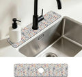 Kitchen Faucet Mat Watercolor Multicolor Botanical Plants Sink Splash Guard Behind Faucet Draining Mat Kitchen Accessories Non-slip Easy to Clean for Bathroom & Kitchen 24"X5.5" by Unknown