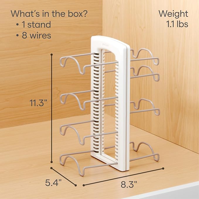 YouCopia WrapStand, Adjustable Kitchen Wrap, Foil and Bag Box Organizer for Kitchen Cabinet and Pantry Storage, White - Image 4