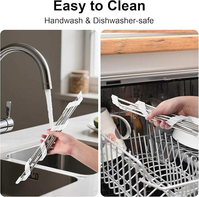 Sink Caddy Sponge Holder for Kitchen Sink, Small Dish Drainer for Kitchen Counter, Triangle Sink Brush Drainer Rack, Collapsible Dishes Drying Rack Over Sinks, Dishrack Utensil Holder Dryer White - Image 6
