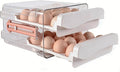 Sooyee Egg Holder for Fridge,2 Drawers 32 Eggs Organizer for Refrigerator,Space-Saving Egg Container, Clear Acrliy 2-Tier Egg Tray Storage for Kitchen by Sooyee