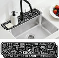 2 Pcs Graffiti Pattern Kitchen Sink Splash Guard Faucet Mat | Digital Painting Faucet Mat for Sinks Absorbing Drying Mat for Kitchen Bathroom, 23.6x5.5inch by CONCHLERY%E6%97%97%E8%88%B0%E5%BA%97