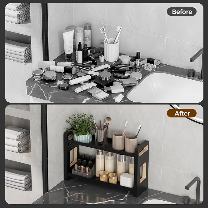 Bathroom Counter Organizer, Bathroom Sink Organizer, Vanity Shelf | Bathroom Organizers and Storage, Bathroom Countertop Organizer, Counter Shelf, Cologne Stand, Perfume Stand, Bathroom Decor - Image 4