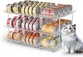 Jsyrjing Cat Food Can Organizer, Can Organizer for Pantry | Modular stackable adjustable design, fits multiple can sizes, gravity feed auto rolling, clear space saving organizer by HomeLivingKitchenOrganiza