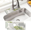 Sink Faucet Absorbing Mat, 2 Pack Drying Mat Around Faucet Sink Splash Guard Behind Faucet Sinkmat For Kitchen Bathroom Island Rv 15 * 5.5 Inch (38 * 14 cm) by BathtubMat