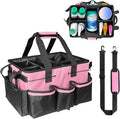 Large Cleaning Caddy Bag-Wearable, Waterproof, Heavy, Duty | Waterproof with 4 detachable dividers, adjustable shoulder strap & waist belt. Multi-compartment. Heavy-duty for home/car. by Grekos