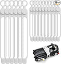 Silicone Cable Ties, Cord Organizer Cable Management,2Sizes-White | Reusable Cord Ties for Electronics, Office Desk Accessories, Home Travel Essentials, Easy to Use, 4.2 Inch & 7.1 Inch-16Pcs by ELECTRONICSORGANIZATION