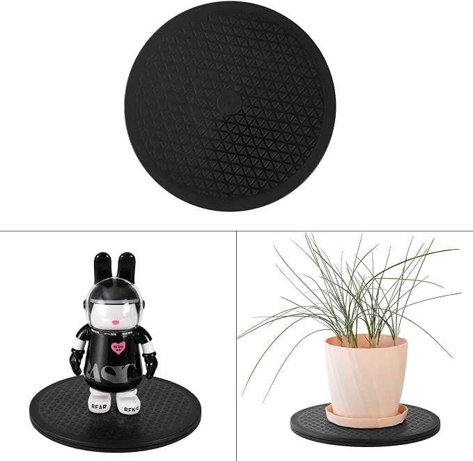 ZZRANYE 10 Inch Heavy Duty Rotating Swivel Stand - 360 Degree Rotating Lazy Susan Base with Steel Ball Bearings for Model Base/Rotating Plants/Crafts Stand Monitor/TV/Monitors/Potted Plants - Image 6