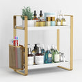 Bathroom Counter Organizer with Basket, Perfume,Makeup Organizers for Vanity,Storage Organizers for Bathroom, Kitchen, Dresser（White） by LemikkleDirect