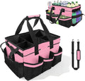 Wearable Cleaning Caddy Bag, Cleaning Supplies Tote for Housekeeping | 5-Pocket, 4-Divider Main Compartment, Adjustable Straps & Handle, Collapsible, Leak-Proof, for Car Detailing & Janitorial by AUVCAS