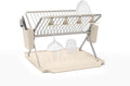 Brabantia SinkSide Large Foldable Dish Drying Rack (Soft Beige), Sleek Kitchen Drainer with Removable Cutlery Basket, Countertop Dish Rack for Dishes and Kitchen Accessories by Unknown