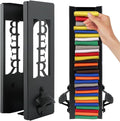2 in 1 Can Cooler Holder with Bottle Opener, Beer Can Sleeves Storage Organizer Dispenser for Home Family Bar, Metal, 12", Cool Stuff Gifts for Men Dad(COLOR:Black) by Unknown