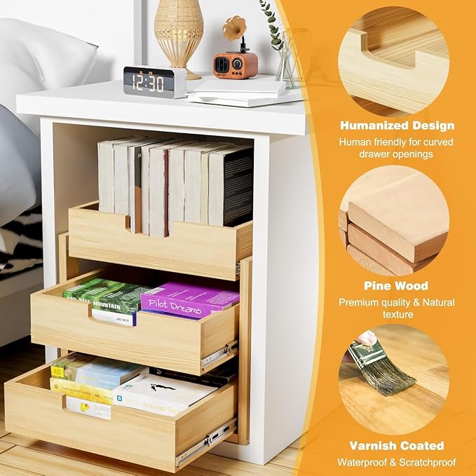 Pull Out Cabinet Organizer, 26''W×21''D Sliding Drawers for Cabinets, 3 Tier Soft Close Slide Out Wooden Pull out Drawers, Base Cabinet Organization for Kitchen, Pantry, Bathroom. - Image 4