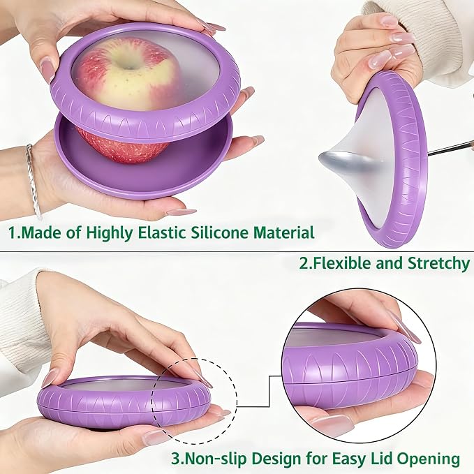 T-Raputa Avocado Saver and Onion Storage - Reusable refrigerator Avocado storage containers - is the storage Apples, Tomatoes, Tomato,Lemon, potato for Ideal - Image 4