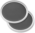 2 Pack, 12-Inch Non-Skid Lazy Susan Organizers - Turntable Rack for Pantry Organization and Storage, Kitchen, Fridge, Cabinets, Bathroom Makeup Vanity Countertop, Under Sink Organizing, Spice Rack by MakeLifeBetterEasier