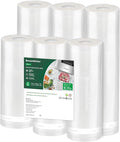 Bonsenkitchen Vacuum Sealer Rolls bags, 3 Rolls 11"x 20'+ 3 Rolls 8"x 20' | 6 Pack, Commercial Grade, Durable, BPA-Free, Custom-Size Vacuum Sealer Bags for Dry/Moist Food Storage and Sous Vide, VB3211 by Bonsenkitchen