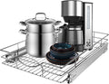 Sikarou Pull Out Cabinet Organizer 20" W x 21" D, Heavy Duty Kitchen Cabinet Pull Out Shelves, Slide Out Wire Basket for Kitchen Cabinets, Bathroom, Pantry, Chrome Finish by SikarouStorageSpecialist