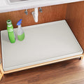 FLATO Waterproof Under Sink Mat, 31" x 19", White | Shelf Liner for Kitchen and Bathroom, Cabinet Protector, Organizers and Storage, Flexible Silicone Drip Tray by Unknown