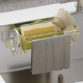 TAILI 4-in-1 Sponge Holder for Kitchen Sink with Strong Suction Cup-Gold | Removable Rustproof 304 Stainless Steel Multi-compartment Sponge Holder with Suction Cup, Keeps Brushes & Scrubbers Tidy by TAILI
