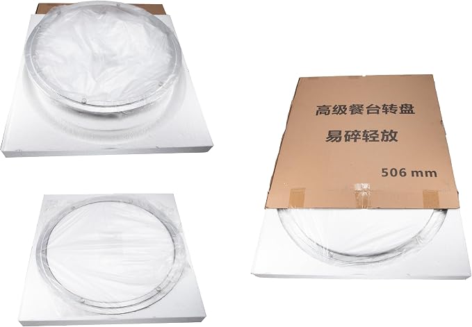Aluminum Heavy Duty Lazy Susan Rotating Turntable Bearing Swivel Plate Hardware for Dining-Table (18 inch（10mm）) - Image 4