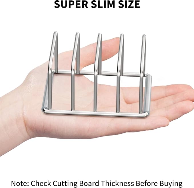 Cutting Board Organizer, 304 Stainless Steel Chopping Board Holder & Pot Pan Lid Rack, Kitchen Shelf Organizer for Bakeware, Cookie Sheets & Trays - Image 2