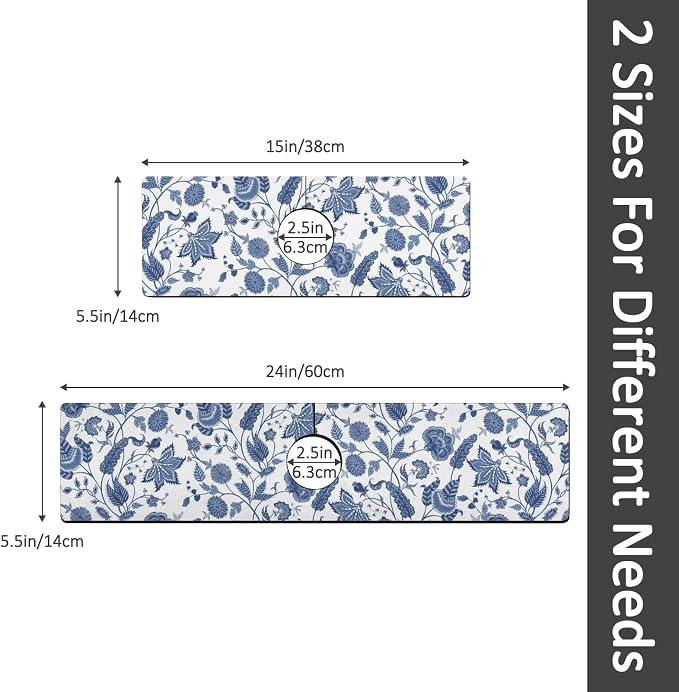24" X 5.5" Kitchen Sink Splash Guard Faucet Mat Flora Super Absorbent Fast Drying Faucet Guard & Draining Mat Sink Splash Guard Behind Faucet for Kitchen, Bathroom - Image 2