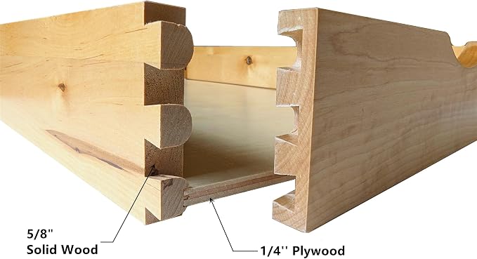 Solid Wood Pull Out Drawer 27" W × 21" D for Kitchen Cabinets, Roll Out Tray with Full Extension Slides, Natural Wood, DIY Assembly - Image 5