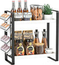 Coffee Station Organizer for Counter, Coffee Pods Holder Storage, Wooden Kitchen Counter Shelf, (WHITE) by LemikkleDirect