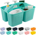 Tiawudi Portable Shower Caddy, Caddy Organizer with Handle, Plastic Shower Basket Hold Soap, Shampoo, Hair Supplies and Beauty Products, Cleaning Supplies Organizer for Home, Dorm, Shelf and Cabinet by Tiawudi