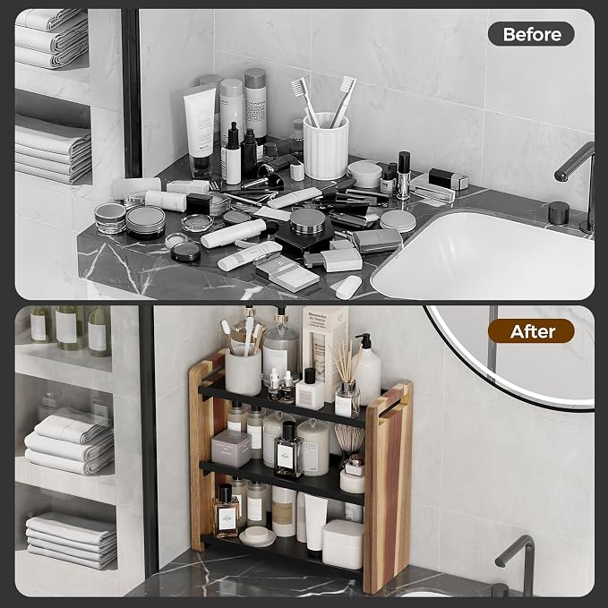 Bathroom Counter Organizer, Bathroom Sink Organizer, Vanity Shelf | Bathroom Organizers and Storage, Bathroom Countertop Organizer, Counter Shelf, Cologne Stand, Perfume Stand, Bathroom Decor - Image 4