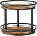 LAMU 12'' Wood Lazy Susan Spice Rack Organizer, 2 Tier Spice Organization for Cabinet, Countertop, Kitchen, Table Top, Pantry, Condiment and Seasoning Rack Organizer by YourHome-OrganizationHelper