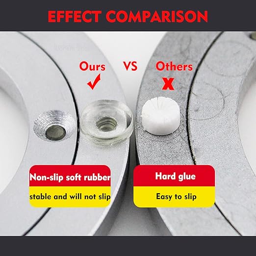 Aluminium Alloy Turntable Bearing, Heavy Duty Swivel Turntable Lazy Susan Rotating Bearing Turntable Round Dining Table Smooth Swivel Plate Hardware (250mm - 10inch) - Image 4