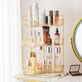 3-Tier Corner Bathroom Counter Organizer – Classic Storage Shelf for Makeup, Perfume & Toiletries, Space-Saving Countertop Tray Fits Bathroom, Dresser, Kitchen (Vintage Gold) by SHUANGQING