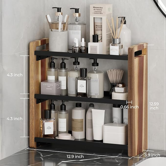 Bathroom Counter Organizer, Bathroom Sink Organizer, Vanity Shelf | Bathroom Organizers and Storage, Bathroom Countertop Organizer, Counter Shelf, Cologne Stand, Perfume Stand, Bathroom Decor - Image 3