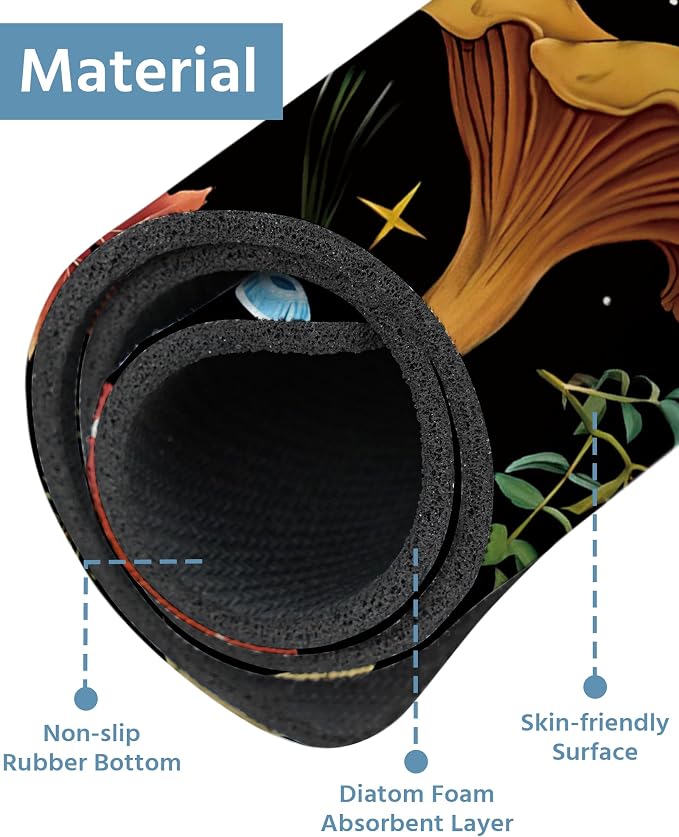 Patterned Sink Faucet Mat Kitchen Splash Guard Super Absorbent Drying Mat, Non-Slip Drain Pad for Kitchen Counter or Bathroom-15x5.5in - Image 4