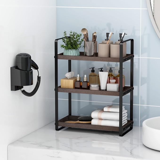HNRLOY Bathroom Counter Organizer, Bathroom Counter Shelf, Makeup Organizer | Bathroom Countertop Organizer, Bathroom Sink Organizer, Perfume Organizer, Vanity Shelf, Bathroom Organization and Storage - Image 6