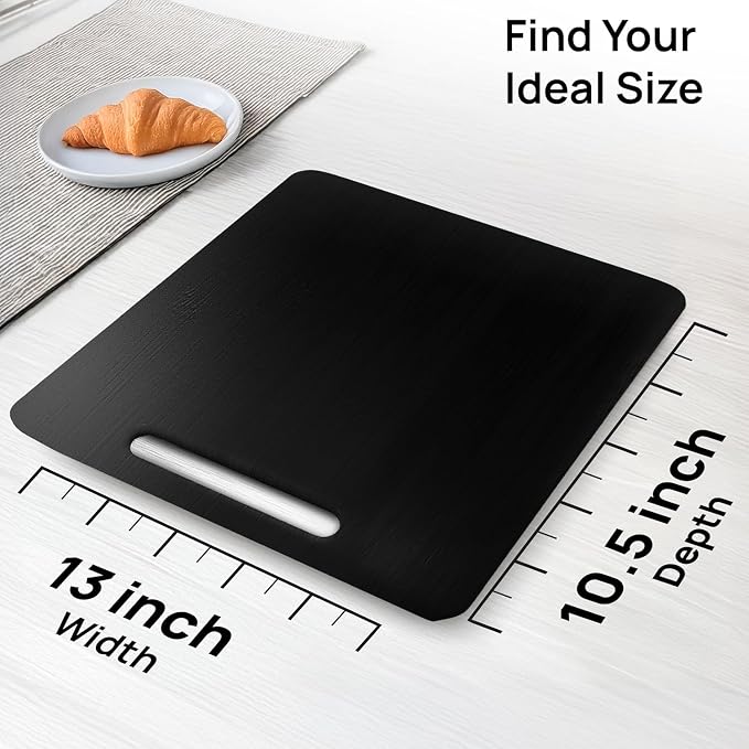 Ibyx Appliance Slider, Sliding Tray for Coffee Maker, 13x10.5 in, Black | For Coffee Maker & Heavy Kitchen Appliances, Easy Slide, Made of Premium Bamboo, Space-Saving Kitchen Organizer 40lb Capacity - Image 2