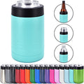 Clear Water Home Goods 4-in-1 12 oz Can Cooler Teal | Double Wall Vacuum Insulated 18/8 Stainless Steel, Fits 12 oz Cans & Bottles and 16 oz Cans, Powder Coated Finish by ClearWaterHomeGoods