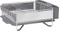 KitchenAid Compact Space Saving, Dish Rack with Removable Flatware Caddy and Angled Self Draining Drainboard, Satin Gray, 15-Inch-by-13.25-Inch by Unknown