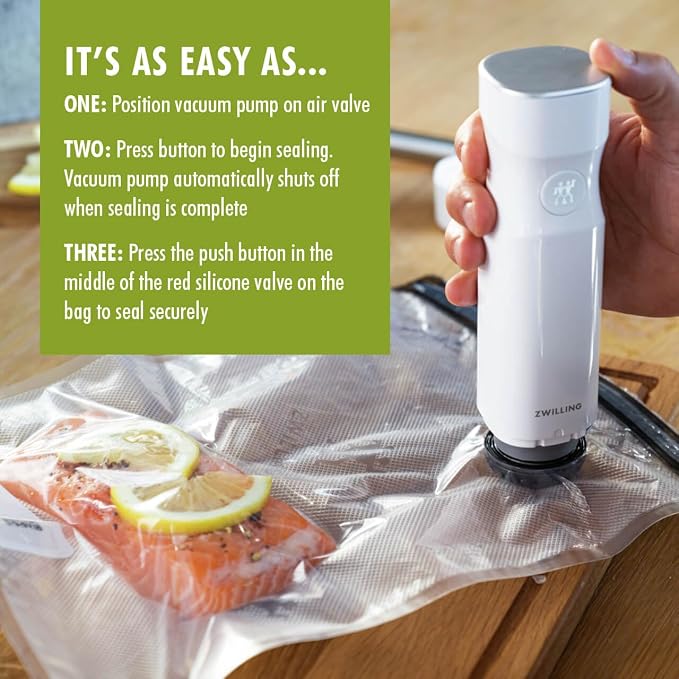 MATERIALS: BPA- free, vacuum bag: plastic (bag, zipper), silicone valve - Image 11