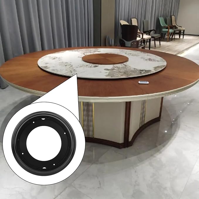 12Inch Lazy Susan Hardware 5/16" Thick Round Lazy Susan Turntable Bearing Plate, Rotating Swivel Base Plate with 1000lbs Load Capacity, Lazy Susan Turntable Base for Serving Tray, Kitchen - Image 7