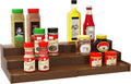 Lenwi Spice Rack Organizer for Cabinet, 3 Tier Expandable Bamboo Spice Storage for Kitchen Cupboard Pantry, Brown by Lenwi