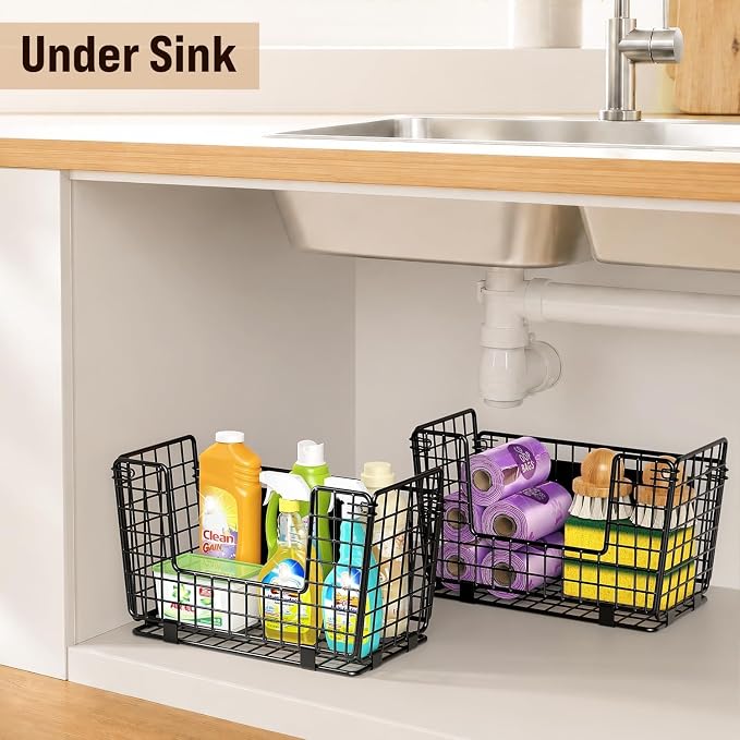 Magnetic Shelf for Fridge - 3 Pack Fruit & Vegetable Storage Organizer | Magnetic Basket for Side of Fridge Storage, Onion Potato Storage Bin, Magnetic Spice Rack for Refrigerator, Kitchen Pantry - Image 8