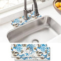 Sink Faucet Absorbing Mat, 2 Pack Drying Mat Around Faucet Sink Splash Guard Behind Faucet Sinkmat For Kitchen Bathroom Island Rv 15 * 5.5 Inch (38 * 14 cm) by BathtubMat
