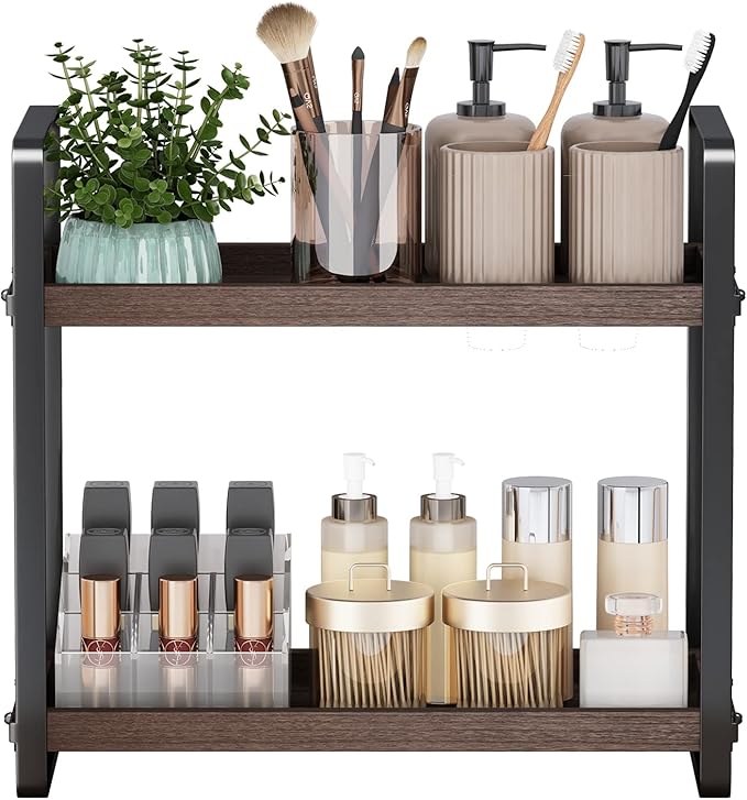 HNRLOY Bathroom Counter Organizer, Bathroom Counter Shelf, Makeup Organizer | Bathroom Countertop Organizer, Bathroom Sink Organizer, Perfume Organizer, Vanity Shelf, Bathroom Organization and Storage by Unknown
