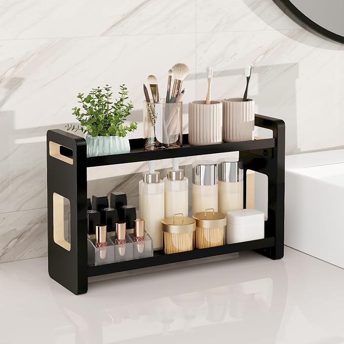 Bathroom Counter Organizer, Bathroom Sink Organizer, Vanity Shelf | Bathroom Organizers and Storage, Bathroom Countertop Organizer, Counter Shelf, Cologne Stand, Perfume Stand, Bathroom Decor - Image 2