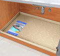 Waterproof Under Sink Mat 37" x 22" Silicone Mat Cabinet Protector | Heavy Duty Deep Drip Tray, Extra Thick Non Slip Liner for Kitchen & Bathroom, Pets, Organizer, Storage, Boots, Home Essential by SIKADEER