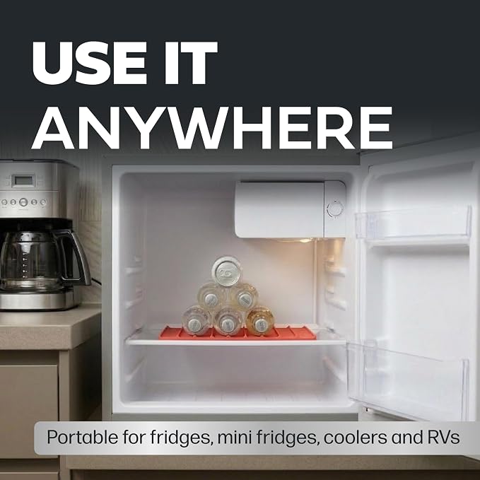Cooks Innovations Drink Organizer for Fridge, 1 Pack Soda Can Refrigerator Organizers and Storage, Beer-Wine-Water Bottle Holder, Fridge Monkey - Durable Non-Slip & Roll - Image 7