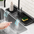 14.6 inch Faucet Mat for Kitchen Sink Splash Guard[7° Slope Fast Self-draining][Snap Lock Fit]Kitchen Sink Faucet Mat Splash Guard Kitchen Sink Area Water Splash Guard Behind Faucet Draining Mat by Snoquir