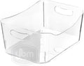 YBM HOME Storage Bins - Open Plastic Organizers and Storage Basket for Kitchen Pantry Organization, Under Sink Bathroom Storage, Toy Baskets, Food Storage Box Containers (Small - Clear) by YBMHome