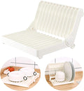 EIKS Foldable Drying Rack for Vegetable Fruit and Tableware | Kitchen Sink Organizer, Perfect for Storage and Draining Dinnerware and Glassware by EIKS